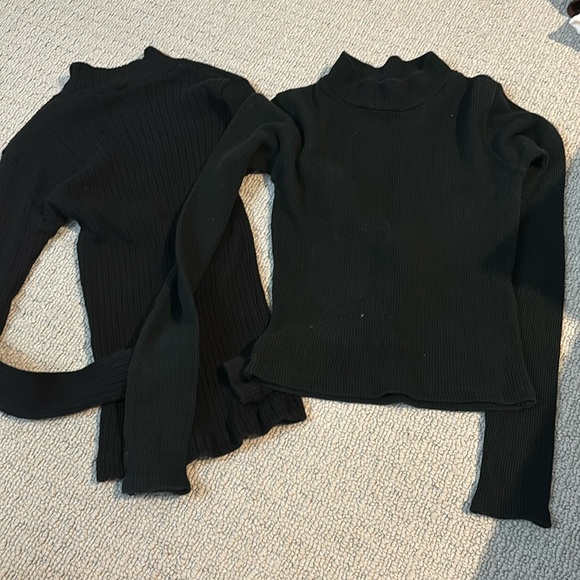 Brandy Melville black mock neck sweaters - Picture 1 of 3